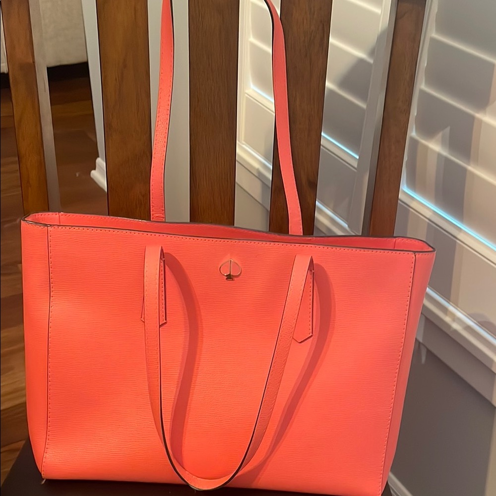 Kate Spade Pink Structured Leather Tote